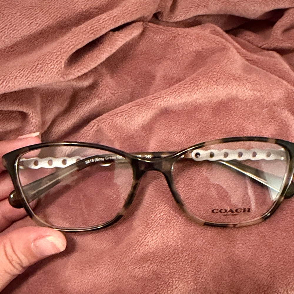 Coach Women's Brown Patterned Glasses